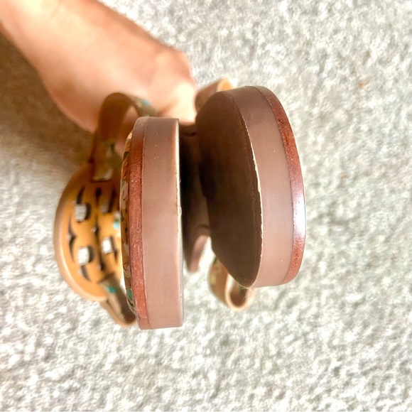 Tory Burch Miller Welt Confetti Cork Sandals Sz 10 - Picture 6 of 7